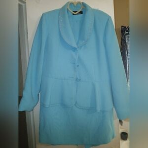 Elegant Blue Women's Suit